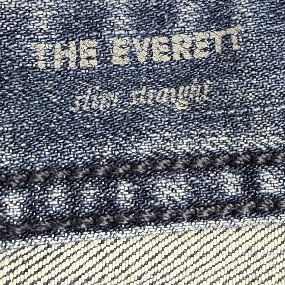 AG Adriano Goldschmied Everett Jeans Mens 30x34 Blue Denim 360 Slim Straight - Picture 4 of 14